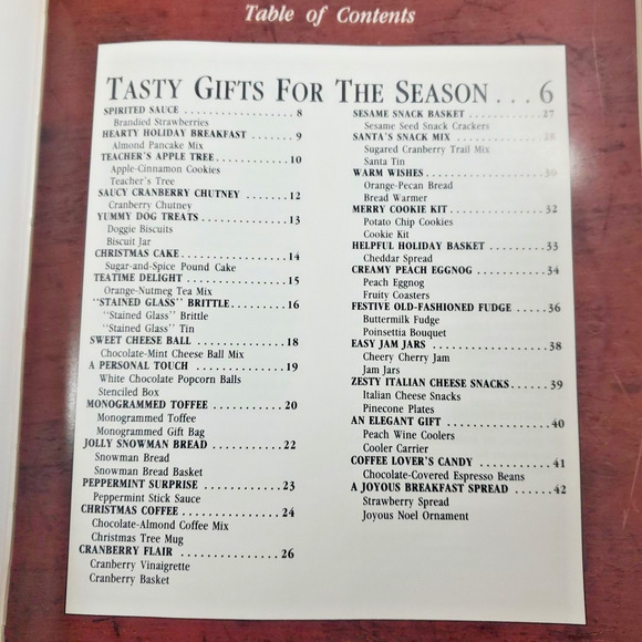 90s Cookbook Creative Christmas Kitchen Leisure Arts Hardcover Crafts Recipes - Picture 4 of 8